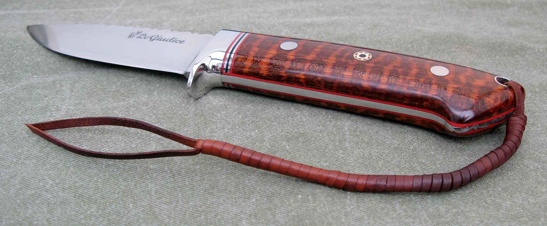 Knife 0036 Loveless Style Drop Point Utility Hunter Custom Made By.